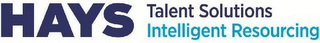 HAYS TALENT SOLUTIONS INTELLIGENT RESOURCING