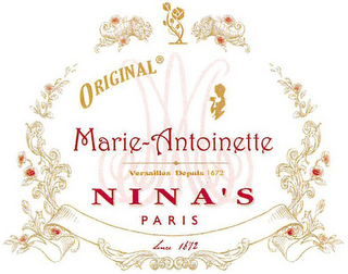 ORIGINAL MARIE-ANTOINETTE VERSAILLES DEPUIS 1672 NINA'S PARIS SINCE 1672