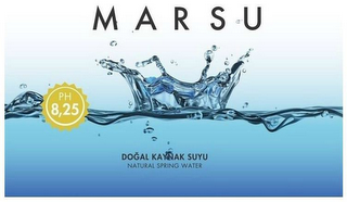 MARSU DOGAL KAYNAK SUYU NATURAL SPRING WATER