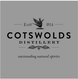 COTSWOLDS DISTILLERY OUTSTANDING NATURAL SPIRITS ESTD 2014