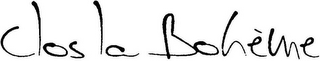 CLOS LA BOHÈME
