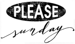 PLEASE SUNDAY