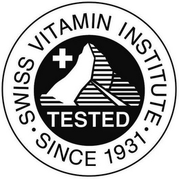 SWISS VITAMIN INSTITUTE SINCE 1931 TESTED