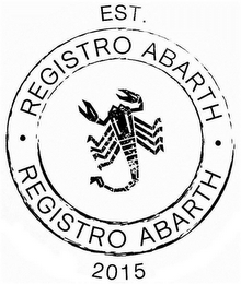 REGISTRO ABARTH EST. 2015