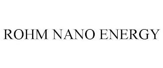 ROHM NANO ENERGY