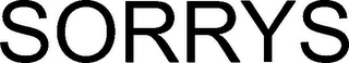 SORRYS