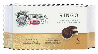 MULINO BIANCO BARILLA - RINGO VANILLA CRÈME SANDWICH COOKIE - PREMIUM ITALIAN BAKERY - PRODUCT OF ITALY