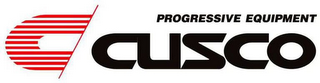 CUSCO PROGRESSIVE EQUIPMENT