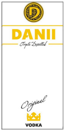D DANII TRIPLE DISTILLED ORIGINAL VODKA