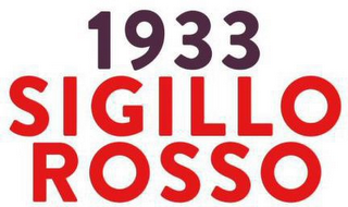 1933 SIGILLO ROSSO