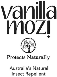 VANILLA MOZI PROTECTS NATURALLY AUSTRALIA'S NATURAL INSECT REPELLENT