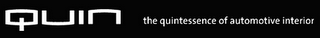 QUIN THE QUINTESSENCE OF AUTOMOTIVE INTERIOR