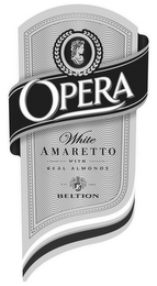 OPERA WHITE AMARETTO WITH REAL ALMONDS DAL 1952 B BELTION