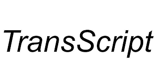 TRANSSCRIPT