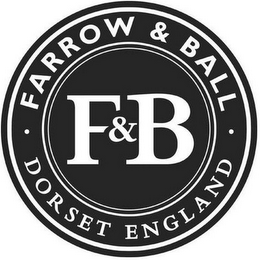 F&B · FARROW & BALL · DORSET ENGLAND