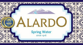 ALARDO SPRING WATER SINCE 1916 INTERNATIONAL TASTE & QUALITY INSTITUTE BRUSSELS ITQI 2015