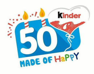 KINDER 50 MADE OF HAPPY