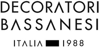 DECORATORI BASSANESI ITALIA 1988