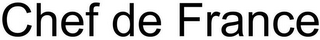 CHEF DE FRANCE