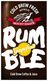 COLD BREW FRESH INSPIRED BY MOUNT HAGEN RUMBLE GRAPEFRUIT COLD BREW COFFEE & JUICE