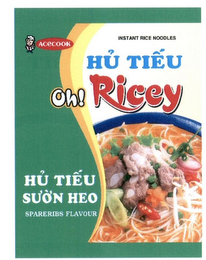 HU TIÊU ACECOOK OH! RICEY INSTANT RICE NOODLES HU TIÊU SUON HEO SPARERIBS FLAVOUR