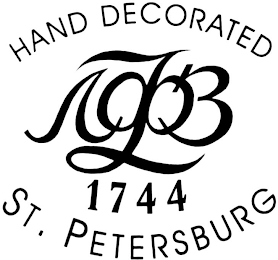 HAND DECORATED 1744 ST. PETERSBURG