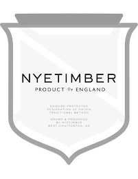 NYETIMBER PRODUCT OF ENGLAND ENGLISH PROTECTED DESIGNATION OF ORIGIN TRADITIONAL METHOD GROWN & PRODUCED BY NYETIMBER WEST CHILTINGTON, UK