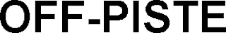 OFF-PISTE