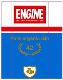 ENGINE ITALIAN MOONSHINE GIN PURE ORGANIC GIN 42