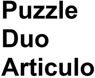 PUZZLE DUO ARTICULO