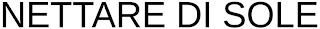 NETTARE DI SOLE