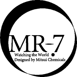 MR-7 WATCHING THE WORLD . DESIGNED BY MITSUI CHEMICALS