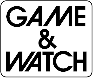 GAME & WATCH