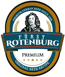 FÜRST ROTENBURG ORIGINAL BEER RECIPE PREMIUM GERMAN BEER SINCE 1898