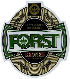 FORST KRONEN SPECIALE SPEZIALBIER BRAUEREI BIRRA BIÈRE BEER BIER