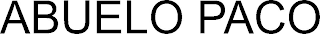 ABUELO PACO