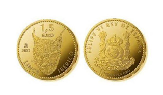 1,5 EURO M 2021 LINCE IBÉRICO FELIPE VI REY DE ESPAÑA 1 ONZA 999,9 ORO