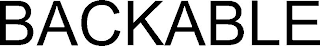 BACKABLE