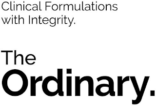 CLINICAL FORMULATIONS WITH INTEGRITY. THE ORDINARY.