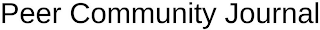 PEER COMMUNITY JOURNAL