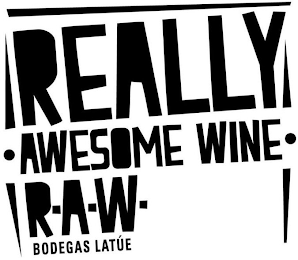 REALLY AWESOME WINE RAW BODEGAS LATÚE