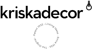 KRISKADECOR THE ORIGINAL PATENT 1932 LINKING IDEAS SINCE 1926