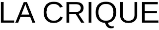 LA CRIQUE