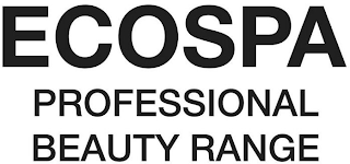 ECOSPA PROFESSIONAL BEAUTY RANGE