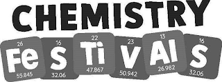 CHEMISTRY FESTIVALS 26 16 22 23 13 16 55.845 32.06 47.867 50.942 26.982 32.06