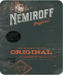 SINCE 1872 NEMIROFF THE ORIGINALS THE CLASSIC RECIPE ORIGINAL 9 STAGES OF FILTRATION