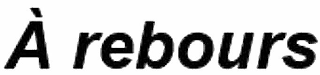 À REBOURS