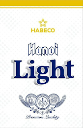 HABECO HANOI LIGHT BREWED FROM FINEST INGREDIENTS SINCE 1890 PREMIUM QUALITY