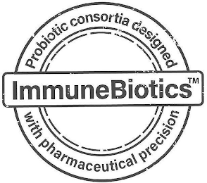 IMMUNEBIOTICS PROBIOTIC CONSORTIA DESIGNED WITH PHARMACEUTICAL PRECISION