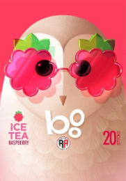 BOO RA ROYAL ARMENIA ICE TEA RASPBERRY 20 STICKERS